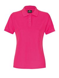 Poloshirt Damen Fuchsia – tailliertes Piqué, XS–5XL, 60 °C, pflegeleicht & formstabil